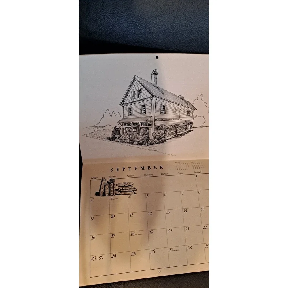 2001 Cape Cod sketch calendar featuring a drawing of the Jonathan Young Windmill